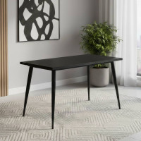Кухонний стіл Марсель 50 Ferrum-decor 75x120x70 Чорний метал ДСП Сосна Кембра 32 мм (FRD-106704)