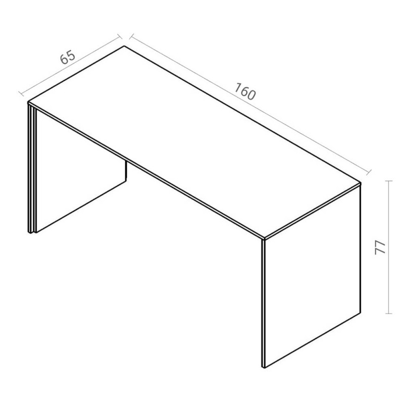 Стіл письмовий Прайм Гербор BIU160 Кашемір/Чорний (GRB-171105)
