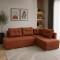 Диван ортопедичний поворотний Мекко Mercury 3000*2150 Pocket Spring Cocos IV категорія Bestseller Terracotta (MEK-161100)
