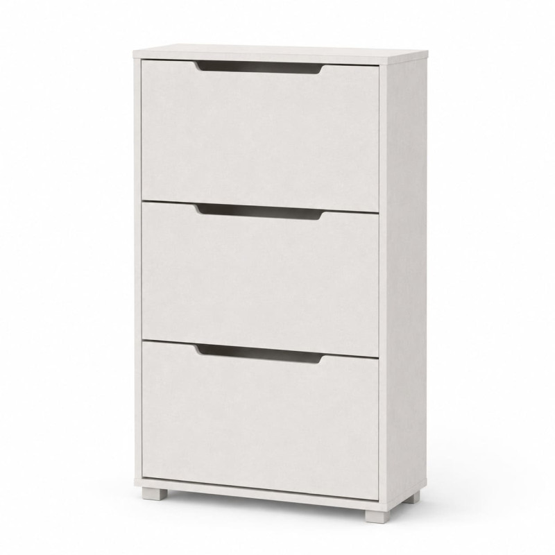 Тумба для взуття з ящиками LION ТО-2 70,4x28,2x123,4 см Бетон Style (LION-045312)