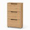 Тумба для взуття з ящиками LION ТО-2 70,4x28,2x123,4 см Дуб Артизан (LION-045324)