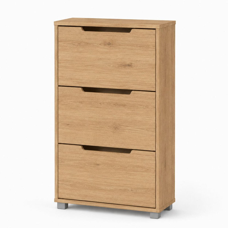 Тумба для взуття з ящиками LION ТО-2 70,4x28,2x123,4 см Дуб Артизан (LION-045324)