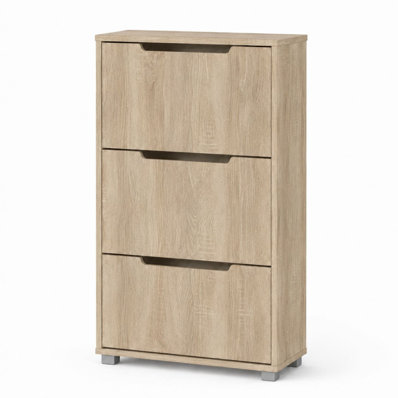 Тумба для взуття з ящиками LION ТО-2 70,4x28,2x123,4 см Дуб Сонома (LION-045344)