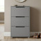 Тумба для взуття з ящиками LION ТО-2 70,4x28,2x123,4 см Сіра миша (LION-045364)