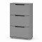 Тумба для взуття з ящиками LION ТО-2 70,4x28,2x123,4 см Сіра миша (LION-045364)