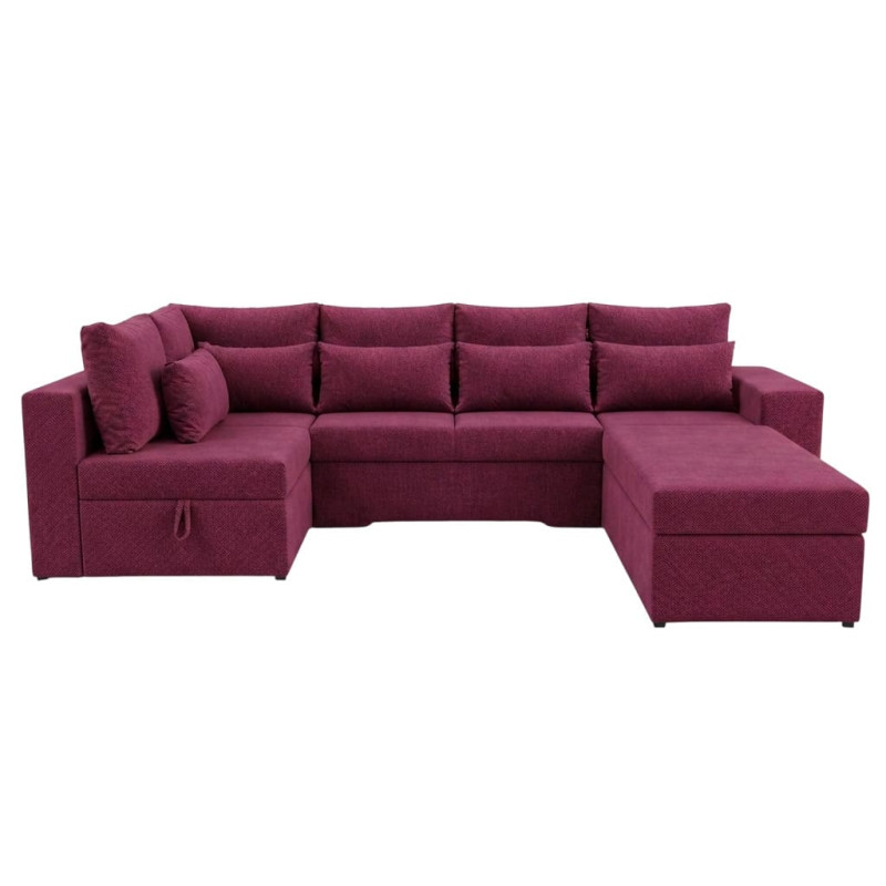 Кутовий ортопедичний диван Мекко Chester II 3400х1800 + пуф 1340х680 Lux тканина Bagama 23 (MEK-161701)