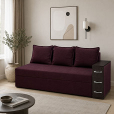 Ортопедичний диван Мекко Compact 2200×960 Gold II категорія Allure Premium Beet (MEK-161631)