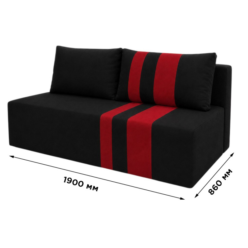 Ортопедичний диван Мекко Cool 1900*860 мм Bonel Standart Hard Plus I категорія тканини Riviera 100/Riviera 061 (MEK-161291)