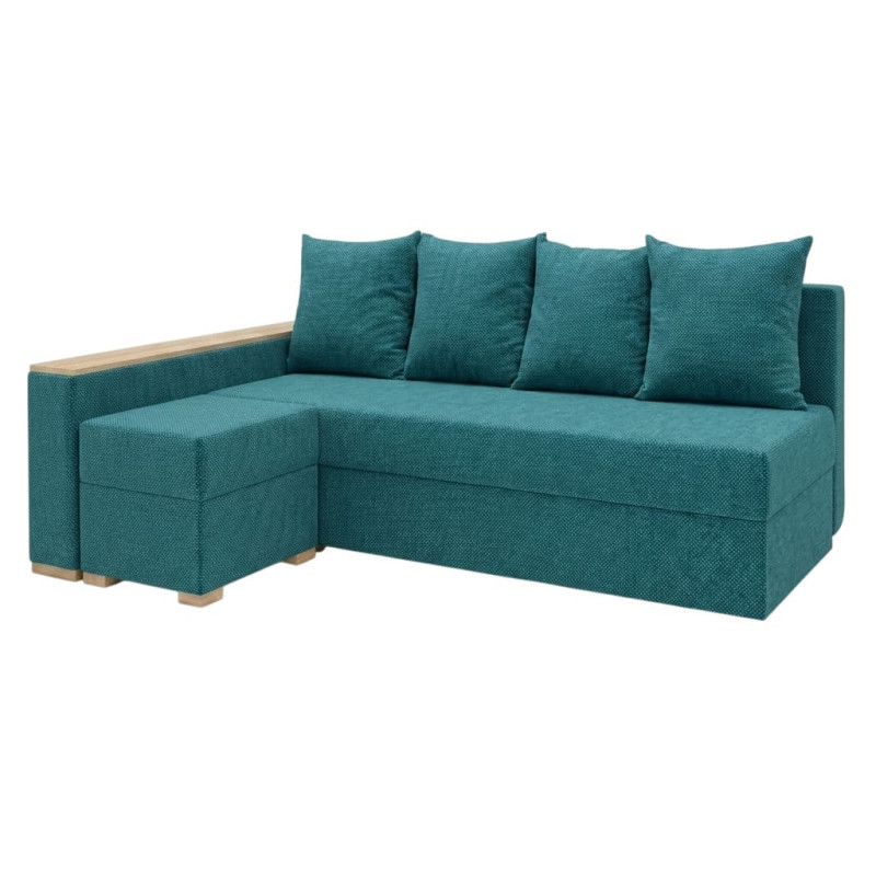 Кутовий ортопедичний диван Мекко Cube 2250×1430 Light тканина Bagama 16 (MEK-161531)