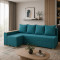Кутовий ортопедичний диван Мекко Cube 2250×1430 Light тканина Bagama 16 (MEK-161531)