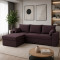 Кутовий ортопедичний диван Мекко Epoh 3000х1800 Gold III категорія Austin 7 Aubergine (MEK-161611)