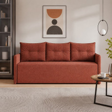 Диван розкладний ортопедичний Мекко Erne 2060х950мм Pocket Spring Cocos IV категорія Bestseller Terracotta (MEK-161501)