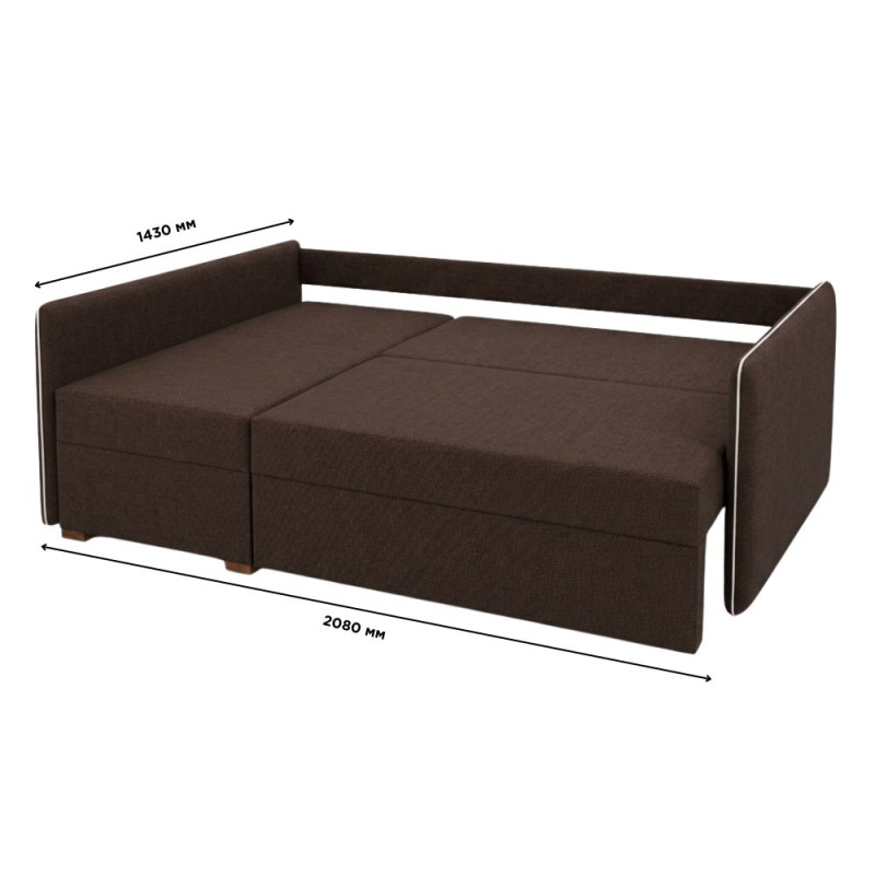 Кутовий диван ортопедичний Мекко Meet 2080х1430 Pocket Spring Cocos тканина Bagama 11 (MEK-161201)