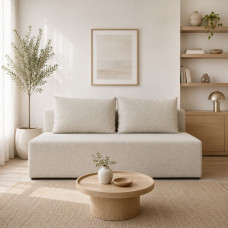 Диван прямий Mekko Mone 2000*980 Lux III категорія Austin 1 Ivory (MEK-161010)