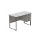 Комп'ютерний стіл Ferrum-decor Гаррі 75x120x60 чорний ДСП Бетон 32 мм (FRD-107308)