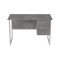 Комп'ютерний стіл Ferrum-decor Гаррі 75x120x60 білий ДСП Бетон 16 мм (FRD-107288)