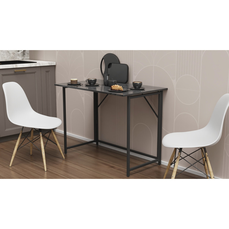 Стіл розкладний Морис 900 Ferrum-decor 750x900x600 Чорний метал (FRD-107318)