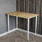 Універсальний стіл Prime Ferrum-decor 750x1400x600 Білий метал ДСП Дуб Артизан 16 мм (FRD-107708)