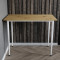 Універсальний стіл Prime Ferrum-decor 750x1400x600 Білий метал ДСП Дуб Артизан 16 мм (FRD-107708)