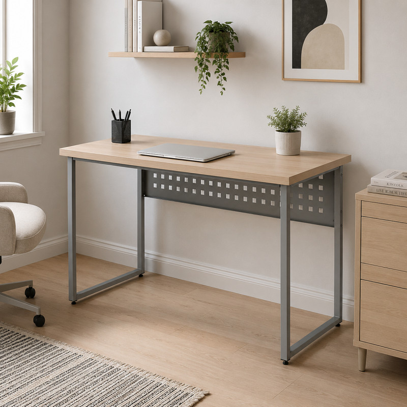Стіл письмовий Майк Ferrum-decor 75x100x60 Сірий метал ДСП Дуб Кремона Торро 32 мм (FRD-108338)
