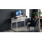 Стіл письмовий Майк Ferrum-decor 75x100x60 Білий метал ДСП Кашемір 16 мм (FRD-108298)