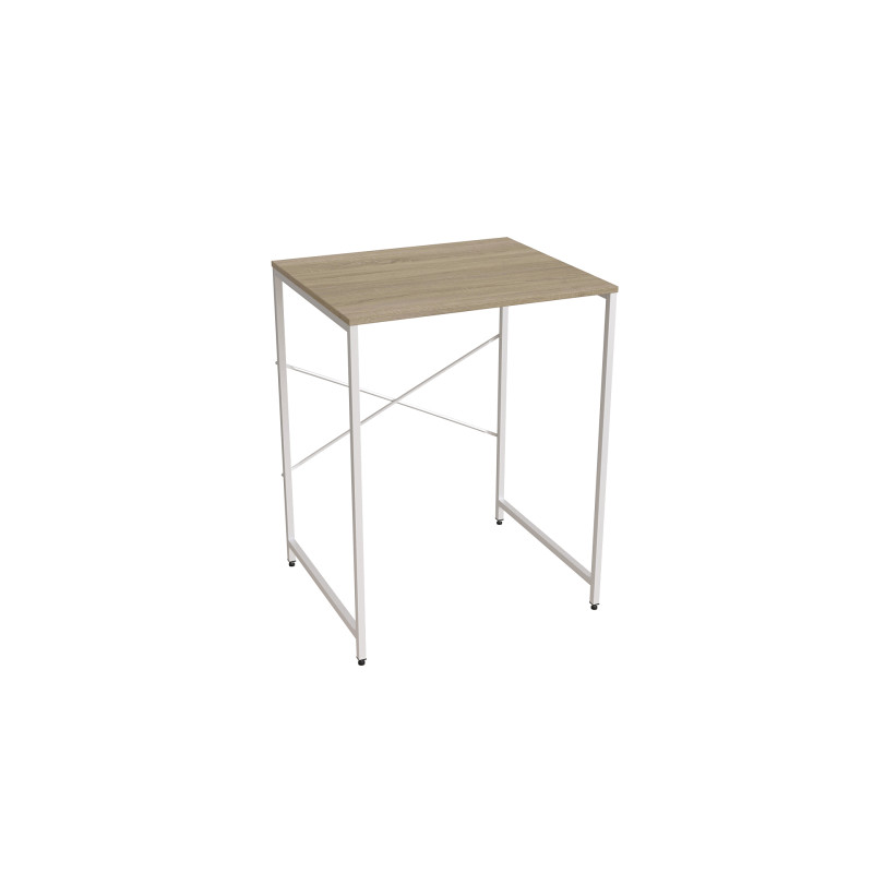 Стелаж-полиця Бафрум 401 Ferrum-decor для пральної машини 90x70,5x60,5 Білий метал ДСП Дуб Сонома 16 мм (FRD-107358)