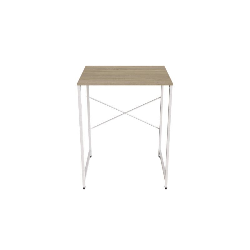 Стелаж-полиця Бафрум 401 Ferrum-decor для пральної машини 90x70,5x60,5 Білий метал ДСП Дуб Сонома 16 мм (FRD-107358)