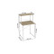 Стелаж-полиця Бафрум 402 Ferrum-decor для пральної машини 133,5x70,5x60,5 Білий метал ДСП Дуб Сонома 16 мм (FRD-107368)