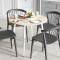 Круглий стіл OPTIMA 5 ніжки конусні Ferrum-decor 750x900x900 Білий метал ДСП Дуб Сан-Марино 16 мм (FRD-107488)