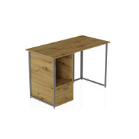 Комп'ютерний стіл Ferrum-decor Отто 75x140x70 сірий ДСП Дуб Артизан 16 мм (FRD-107018)