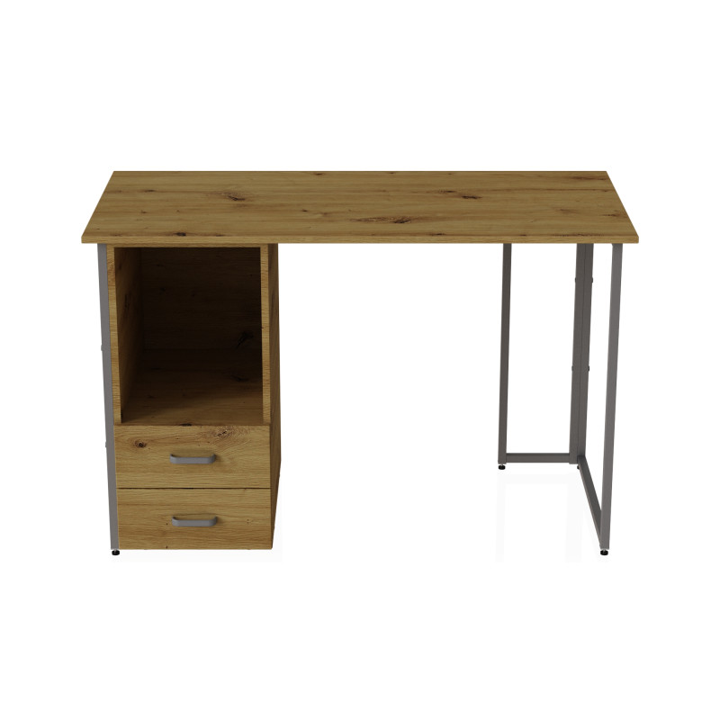 Комп'ютерний стіл Ferrum-decor Отто 75x140x70 сірий ДСП Дуб Артизан 16 мм (FRD-107018)