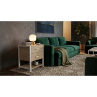 Тумба універсальна Ferrum-decor Вів'єн 2/1 50x41x40 білий ДСП Дуб Кремона Торро 16 мм (FRD-107798)