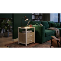 Тумба универсальная Ferrum-decor Вивьен 2/2 50x41x40 белый ДСП Дуб Кремона Торро 16мм (FRD-107768)