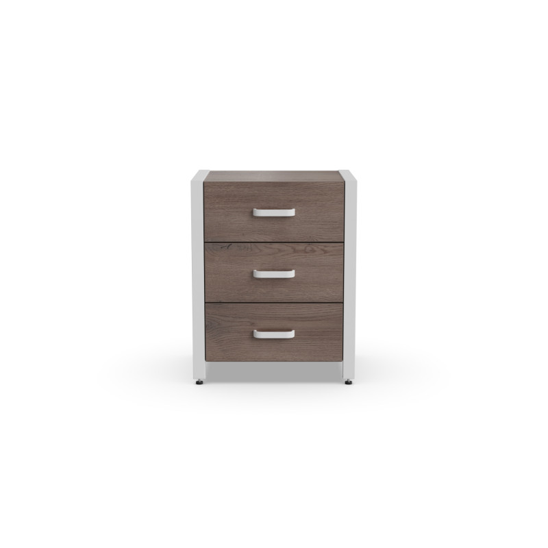 Тумба універсальна Ferrum-decor Вів'єн 3 50x41x40 білий ДСП Дуб Кремона Канолло 16 мм (FRD-107748)