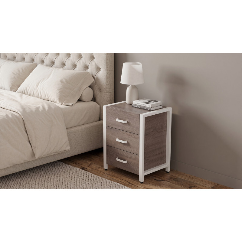 Тумба універсальна Ferrum-decor Вів'єн 3 50x41x40 білий ДСП Дуб Кремона Канолло 16 мм (FRD-107748)