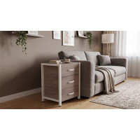 Тумба универсальная Ferrum-decor Вивьен 3 50x41x40 белый ДСП Дуб Кремона Канолло 16мм (FRD-107748)