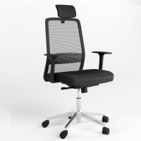 Крысло офісне поворотне Новий Стиль FRAME R HR BLACK ST AL70 OP-24 CSE-14 (Чорний) (NWS-125998)