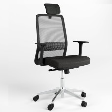Крысло офісне поворотне Новий Стиль FRAME R HR BLACK ST AL70 OP-24 CSE-14 (Чорний) (NWS-125998)