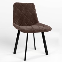 Обідній стілець Новий Стиль NICOLE NX BLACK (BOX-1) SQR SORO-28 (Світло-коричневий) (NWS-121889)
