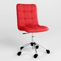 Кресло на роликах поворотное Новый Стиль MALTA GTS CHROME ECO-90 (Красный) (NWS-124350)