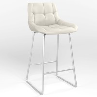 Обеденный стул Новый Стиль NICOLE HOKER CFS LB ALU (BOX-1) LN ECO-50 (Белый) (NWS-130088)