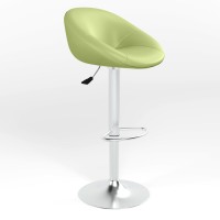 Барный стул поворотный Новый Стиль ROSE CHROME LUX ECO-45 (фисташковой) (NWS-130219)
