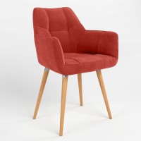 Обеденный стул Новый Стиль DASTER WOOD ALU (BOX-1) LN SORO-51 (Оранжевый) (NWS-121242)