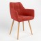 Стул на раме DASTER WOOD ALU (BOX-1) LN SORO-51 (Оранжевый) (NWS-121242)