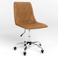 Кресло на роликах поворотное Новый Стиль VERONIKA CHR61 GTS (J) RMB ECO-13 (Коричневый) (NWS-124962)