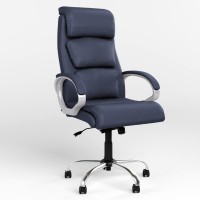 Крісло керівника поворотне Новий Стиль DELTA ANYFIX CHR68 ECO-22 (Синій) (NWS-125835)