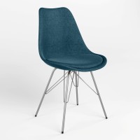Стілець обідній Новий Стиль ASTI ALU SOFT 4A (BOX-1) PL-13 (Синій) (NWS-127217)