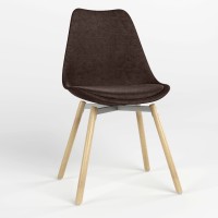 Стілець обідній Новий Стиль ASTI ALU SOFT WOOD (BOX-1) PL-06 (Темно-коричневий) (NWS-127237)
