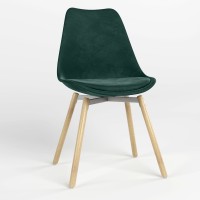 Стул обеденный Новый Стиль ASTI ALU SOFT WOOD (BOX-1) PUMA-08 (Изумрудно-зеленый) (NWS-127247)