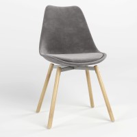 Стул обеденный Новый Стиль ASTI ALU SOFT WOOD (BOX-1) SORO-93 (Серый) (NWS-127257)